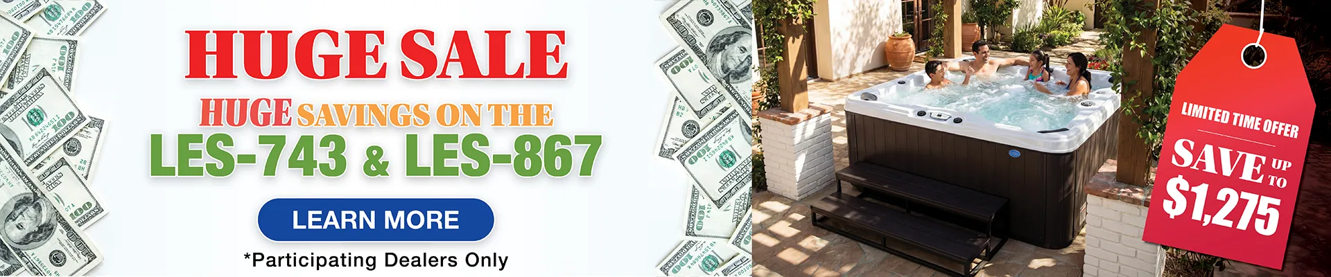 Calspas hot tub being used in a family setting - Mount Pleasant